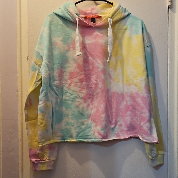 Hot Kiss Pastel Tie-Dye Hoodie - Picture 1 of 7